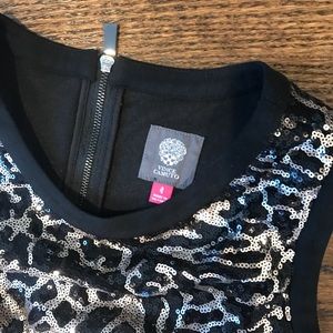 Vince camuto leopard sheath dress size 4